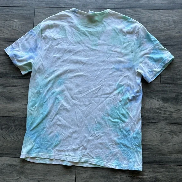 Champion Men's Short Sleeve Tie-Dye Tee - Blue and Green - Picture 6 of 6